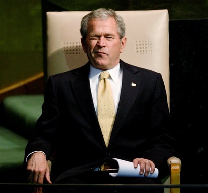 In this Nov. 13, 2008, file photo, President George W. Bush ...
