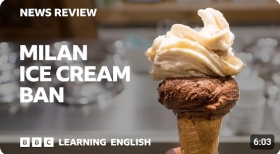Milan ice cream ban: BBC News Review