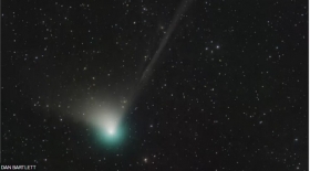 Newly discovered green comet comes close to Earth