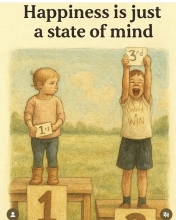 Happiness is just a state of mind