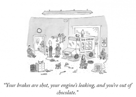 Your brakes are shot ...