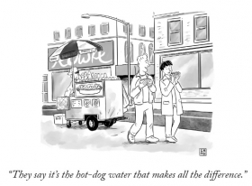 They say its the hot-dog water ...