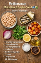 Mediterranean White Bean & Sardine Salad